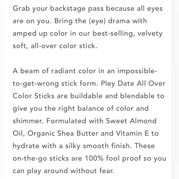 Pley Beauty Turntable All Over Color Stick | NEW | Violet Shimmer | Love Child - Picture 6 of 16